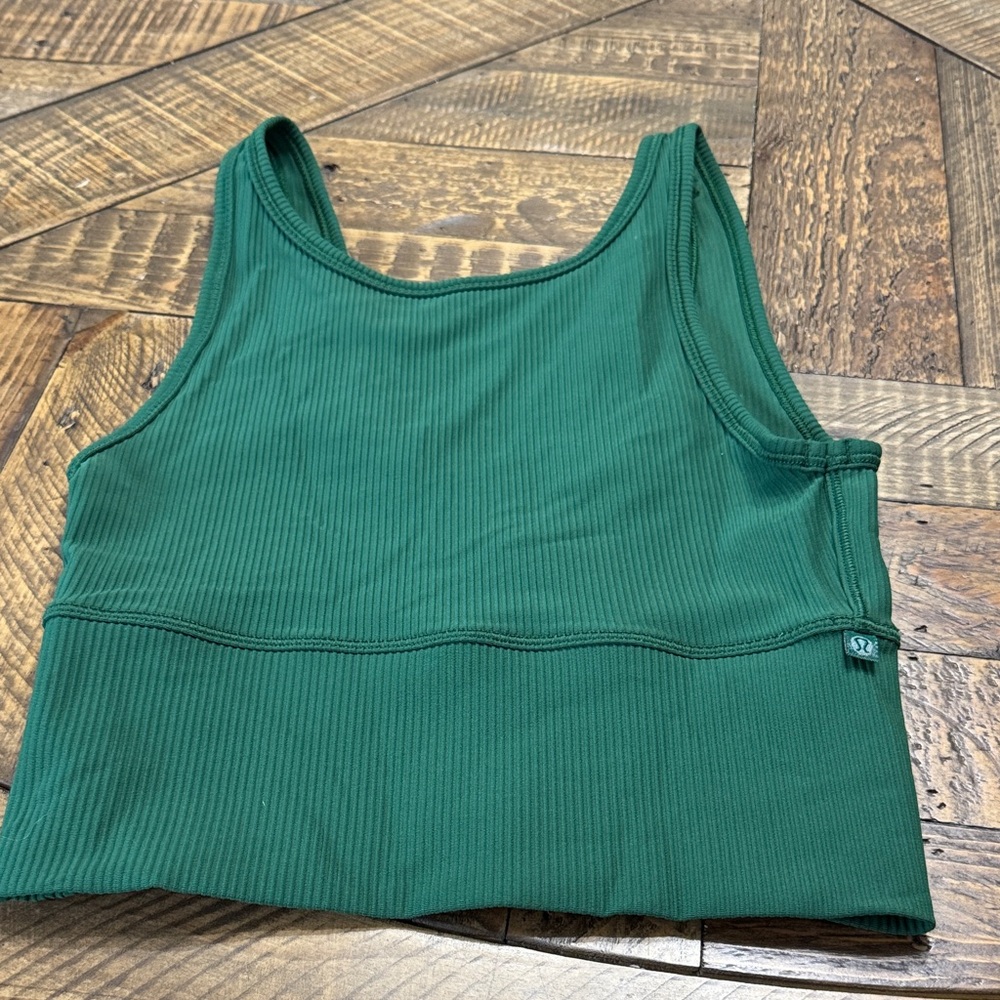 Lululemon Green Ribbed Tank Top